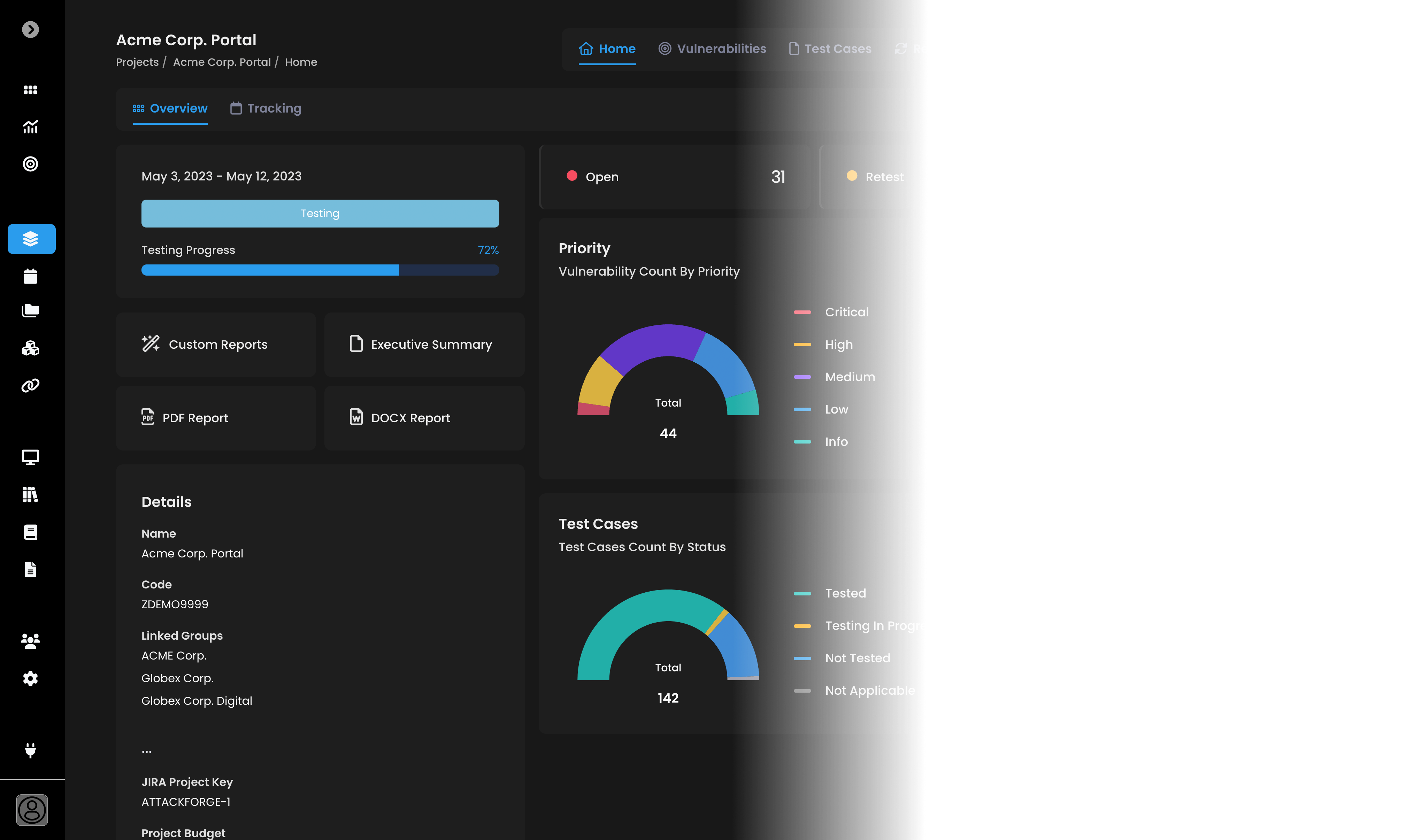 Product Dashboard